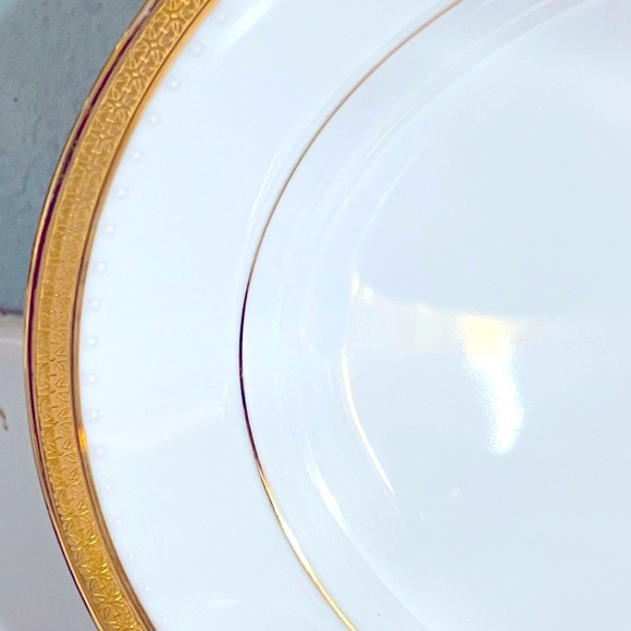 15 PC Noritake Metropolitan GOLD 4337  Set Dinnerware Sirilanka GOLD White - Picture 7 of 15